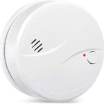 Heiman Smoke Alarm, 10-Year Battery Fire Alarm Smoke Detector with LED Indicator & Silence Button EN14604 Standard, Photoelectric Sensor (1)