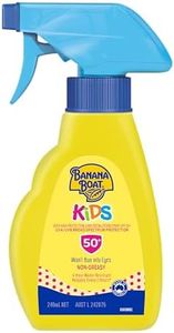 BANANA BOAT Kids Lotion Spray 240ml SPF 50+, UVA/UVB Broad Spectrum, Mild and Gentle for Kid's Sensitive Skin, No Added Fragrances, 4-Hour Water Resistant, Made in Australia