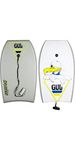 Gul Seaspray Kids Childs 33 inch Bodyboard in Grey - Slick Colourful Design Boogieboard - Leash included