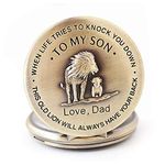 to My Son - Pocket Watch Gift for Son - Pocket Watch Gifts for Son from Mom & Dad for Christmas, Valentines Day, Birthday