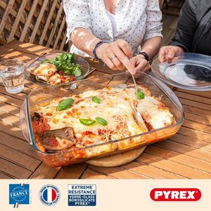 Pyrex 3-Piece Glass Oven Plate Set – Durable Bakeware