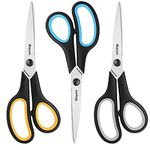 Scissors, iBayam 8” All Purpose Scissors, Heavy Duty Scissors for Office, Paper Scissors, Fabric Scissors, Craft Scissors, Scissors Bulk, Sharp Scissors, Scissor, Household Scissors, Adult Scissors