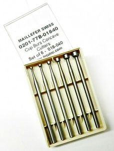 JTS Wire Rounding Bur Set of 6 Sizes Wire Rounder for 22-12 Gauge Wires Swiss Made