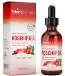 100% Pure Rosehip Oil - 60ml - Certified Organic - Natural/Cold Pressed & Unrefined - Non Greasy HIGH Absorbency