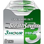 BREATH SAVERS 3-Hour Breath Mints (Spearmint, 1.27-Ounce Tins, Pack of 16)