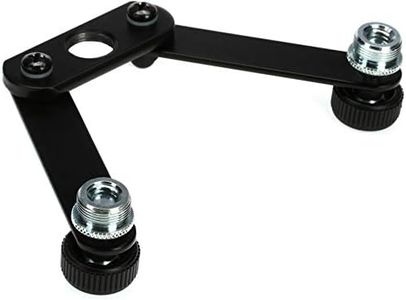 K&M Stands 23510 Black Microphone Bar with Adjustable Double Mount