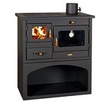 Wood Burning Cooking Stove for Solid Fuel. Heating power 10KW. Oven