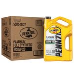 Pennzoil Platinum Full Synthetic 0W-20 Gasoline Engine Oil, 5 Quart (Case of 3)