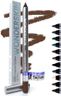 Wonderskin Eyeliner Pencil, 1440 Longwear Brown Eyeliner Pencil - Waterproof, Sharpenable & Smudge Proof