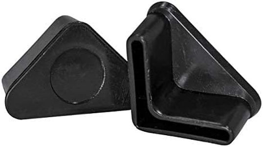 Prescott Plastics 1.25" Inch Angle Iron Plug Insert (20 Pack), Black L Shaped End Cap for Metal Tubing, Fence, Glide Insert for Pipe Post, Chairs and Furniture Legs