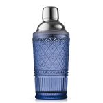 Godinger Cocktail Shaker, Martini Shaker, Glass Cocktail Shaker - 17oz, Claro Collection, Blue