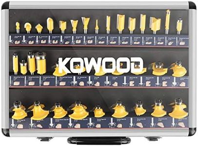 KOWOOD Router Bits Sets of 35B Pieces 1/4 Inch T Shape Wood Milling Cutter