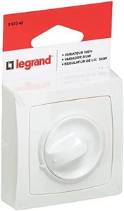 Legrand LEG97345 Dimmer Switch with Rotating Button Surface-Mounted 300 W White