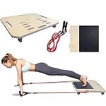 GERRIT Portable Reformer Alternative, Home Pilates Reformer, for Full Pilates Workouts and Exercises at Home, with Resistance Bands