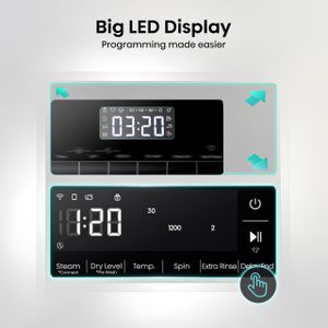 Hisense 12kg Front Load Washing Machine – Large Capacity Laundry Appliance