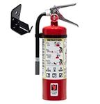 Fire Extinguisher, 5 lb. ABC Multi-Purpose Dry Chemical - Wall Hook Included - Ideal for Home, Cottage, Trailer, Basement and Anywhere Else