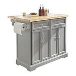 SoBuy FKW71-HG, Extendable Kitchen Storage Trolley Kitchen Cabinet Cupboard Sideboard Kitchen Island