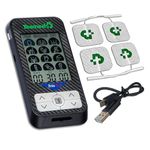 TESMED Trio 6.5: USB-Rechargeable TENS Machine for Pain Relief & EMS Muscle Stimulator, 36 Programs, 40 Intensity Levels, 4 Electrodes - EMS, TENS, and Massage - Ideal for Fitness and Pain Therapy