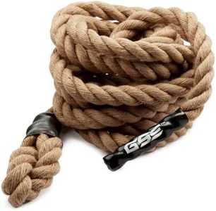 GSE Games & Sports Expert Gym Sisal Climbing Rope, Heavy Workout Rope for Indoor/Outdoor Workouts. Great for Climbing Exercises, Strength Training - 6,10,15,20,25,30,40,50 Feet Lengths Available