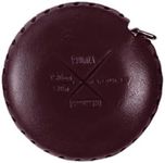WUTA Soft Retractable Tape Measure Genuine Leather Handmade Gift Portable Mini Ruler Tape Case Body DIY Tailor Craft Cloth Dieting (Wine Red)