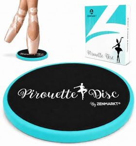 Ballet Pirouette Disc for Dancers - Portable Turn Disc for Dancing on Releve, Gymnastics and Ice Skaters - for Better Pirouette Technique, Releve, Turns and Dance Spinning (Sky Blue with box)