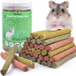 Bissap 36PCS Rabbit Chew Sticks, Mixed Natural Timothy Hay Oat Carrot Bunny Chew Toys and Treats for Rabbits Bunnies Chinchillas Guinea Pigs Hamsters and Other Small Animals Molar Snacks