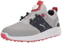 Puma Golf Men's Ignite Articulate Disc Golf Shoe, High-Rise/Puma Silver/Navy Blazer, 13