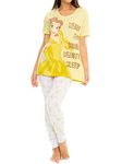 Disney Womens Pyjamas Belle Yellow Large