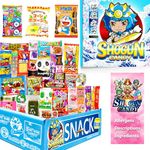 SHOGUN CANDY 40 Pcs Japanese Snacks Mystery Box, Japanese Sweets, Popin Cookin Snack Boxes, Kawaii Anime Susanoo, 20 Ounce