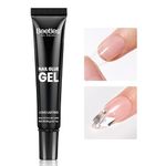 Beetles Upgrade 3 in 1 Nail Glue Gel for False Nail Tips, 20g Super Strong Nail Gel Glue for Nail Extension Soft Gel Nail Tips and 3D Nail Art Rhinestone Glue Soak Off UV Nail Gel Long Lasting