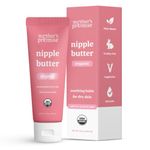 Organic Nipple Cream for Breastfeeding Mothers | Lanolin Free Nipple Butter, Safe for Nursing Moms & Babies | No Need to Wash Balm for Dry Skin & Breast Feeding, Breastfeeding Essentials, 2oz.