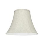 Aspen Creative 58052A, Bell Uno Lamp Shade, Linen White, 7" Top x 14" Bottom x 11" Slant Height, Slip UNO 36mm