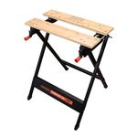 BLACK+DECKER WM301-XJ Workmate Workbench with Anti-Slip Rubber Feet, 160 kg