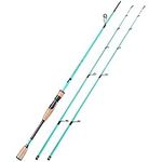 Sougayilang Fishing Rod, 1.8/2.1M Carbon Fiber Sensitive 2 section Baitcasting Rod & Spinning Rod for Freshwater or Saltwater, Tournament Quality Fishing Pole with 2 Tips Fishing Rods-2.1LZ