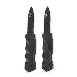 Tomaibaby 2Pcs Retractable Fake Toy Dagger Extension Hardcover Dagger Disappearing Knife Halloween Knife Plastic Trick Gadget Props Prank Toy for Fools Day Party Favor