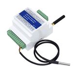 Sunydog GSM Remote Relay Switch Access Controller T201 GSM Temperature Alarm 2G/3G/4G Power Status Monitoring Power Failure SMS Alarm 2 Relay Output Temperature Sensor