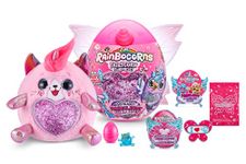 Rainbocorns Fairycorn Surprise (Kitty) by ZURU 11" Collectible Plush Stuffed Animal - Ultimate Surprise Egg, Wearable Fairy Wings, Unicorn Slime, Sparkle Sequin Heart, Ages 3+ for Girls, Children
