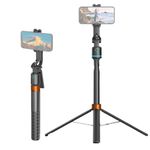 Andoer Selfie Stick Tripod 180 cm, Mobile Phone Tripod with Automatic Face Tracking, 360° Rotatable Mobile Phone Holder, Gesture Control with 1/4 Inch Screw, Remote Shutter Release for Vlog, Selfie