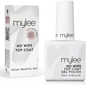 MYGEL by Mylee Vernis à Ongles Gel No-Wipe Top Coat 15ml, UV/LED Nail Art Manucure Pédicure pour Usage Professionnel et Domestique, Longue Durée, Facile à Appliquer, Durable et Sûr
