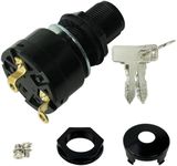 Golf Cart Starter Key Switch for DS 1996-Up with 2 Keys 2 Terminals 36/48 Volts Replace 101826201, 1018262-01