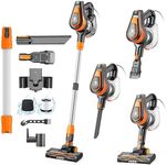 550w Stick Vacuum Cleaner for Home,Double Motor Power Suction Stick Vacuum Cord for Hardwood and Carpet,Pet Vacuum for Dog Hair Vacuum with 19.7ft Cord