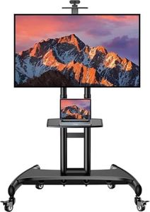 PERLESMITH Mobile TV Cart for 32-82 Inch TVs
