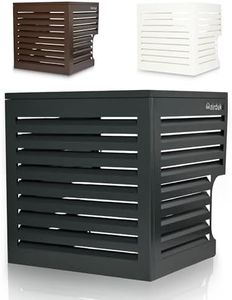 Airdeko Premium HVAC Central Air Conditioner Cover for Outside Units - AirOutdoor Systems Decorative Metal AC Condenser Cover - Rustproof, All-Season Outdoor Protection with Modern Sleek Design