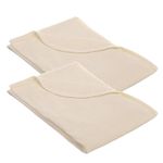 American Baby Company 100% Cotton Thermal Blanket, Ecru, 2 Count