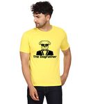 Volume 9 Dog Father Design 100% Cotton Round Neck Graphic Printed T Shirt for Girls Boys,Dog lovert Shirt, Dog Pattern t Shirt, Pet Lover t Shirt. Yellow