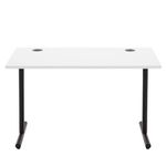 Amazon Basics Simple Office Computer Desk, White Desktop and Black Frame, Rectangular, Simple Assembly, 120 x 60 x 73.6 cm (Previously Movian brand)