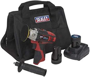 Sealey Cordless Polisher Kit Ø71mm 12V SV12 Series - 2 Batteries - CP1205KIT, Grey|Black|red
