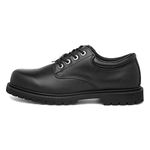 Skechers Men's Cottonwood Elks Oxfords, Black Black Leather Blk, 8 UK