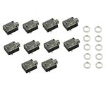 jing PJ-324M 3.5mm Mono and Stereo Jack Socket 5 Pin PCB Panel Mount Female Audio Headphone Socket Connector - (10 Pcs)