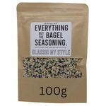 Everything But The Bagel Seasoning Mix, 100g, Made in the UK, Season Meats, Eggs and More, Mixed Spices, Classic New York Deli Style